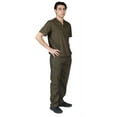 thumbnail image 1 of ACTIVE UNIFORMS Men Scrub Set Medical Scrub Top and Pants (Olive, XX-Small), 1 of 6