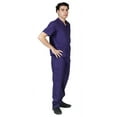 thumbnail image 1 of ACTIVE UNIFORMS Men Scrub Set Medical Scrub Top and Pants (Purple, XX-Large), 1 of 6