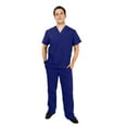 thumbnail image 1 of ACTIVE UNIFORMS Men Scrub Set Medical Scrub Top and Pants (True Navy Blue, XX-Large), 1 of 6