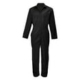 thumbnail image 1 of ACTIVE UNIFORMS Overall Workwear Men Long Sleeve Coveralls (Black, 3X-Large Tall), 1 of 7