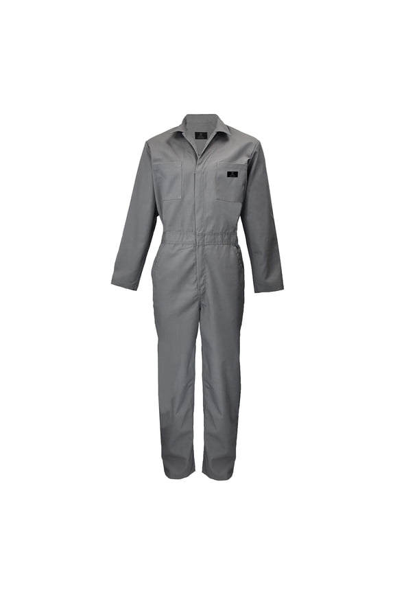 Overall Workwear Men Long Sleeve Coveralls (Gray, 4X-Large Tall)