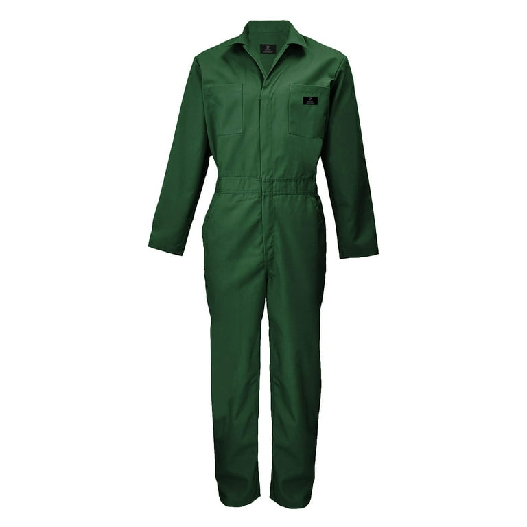 ACTIVE UNIFORMS Overall Workwear Men Long Sleeve Coveralls (Hunter