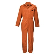 ACTIVE UNIFORMS Overall Workwear Men Long Sleeve Coveralls (Orange, Large)