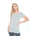 thumbnail image 1 of ACTIVE UNIFORMS SCRUBS Women's Short Sleeve Round-Neck T-Shirt Under Scrub (Heather Charcoal Small), 1 of 6