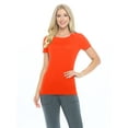 thumbnail image 1 of ACTIVE UNIFORMS SCRUBS Women's Short Sleeve Round-Neck T-Shirt Under Scrub (Orange, 3X-Large), 1 of 6