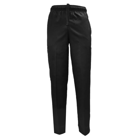 ACTIVE UNIFORMS Unisex Classic Chef Pants (Black, Large)