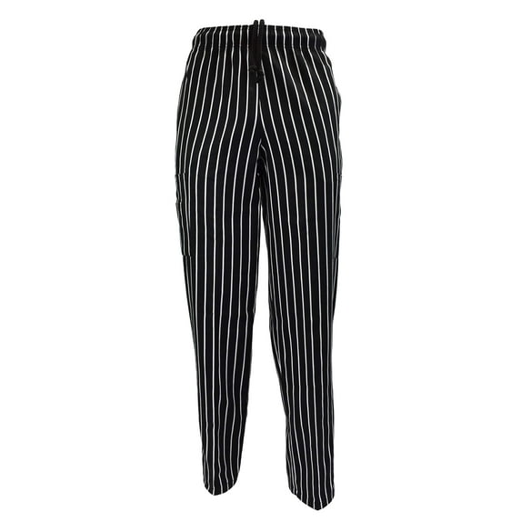 ACTIVE UNIFORMS Unisex Classic Chef Pants (Chalk Stripe, X-Large)