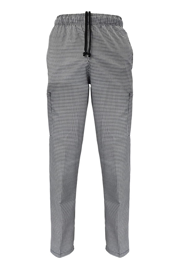 Unisex Classic Chef Pants (Checkered, 3X-Large)