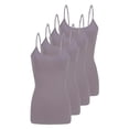 thumbnail image 1 of ACTIVE UNIFORMS Women's Camisole Cotton Stretch Undershirt with Adjustable Strap Tank Top Multi-Pack of 2 (Grey, X-Small), 1 of 6