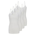 thumbnail image 1 of ACTIVE UNIFORMS Women's Camisole Cotton Stretch Undershirt with Adjustable Strap Tank Top Multi-Pack of 2 (Heather Grey, X-Large), 1 of 6
