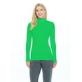 thumbnail image 1 of ACTIVE UNIFORMS Women's Long Sleeve Turtle-Neck T-Shirt Under Scrub (Green, 3X-Large), 1 of 5
