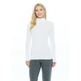 thumbnail image 1 of ACTIVE UNIFORMS Women's Long Sleeve Turtle-Neck T-Shirt Under Scrub (White, 3X-Large), 1 of 4