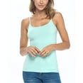 thumbnail image 1 of ACTIVE UNIFORMS Women's Soft and Breathable Cotton Stretch Camisole with Adjustable Strap Tank Top (Aqua, X-Small), 1 of 6