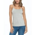 thumbnail image 1 of ACTIVE UNIFORMS Women's Soft and Breathable Cotton Stretch Camisole with Adjustable Strap Tank Top (Heather Charcoal, XX-Large), 1 of 6