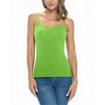 thumbnail image 1 of ACTIVE UNIFORMS Women's Soft and Breathable Cotton Stretch Camisole with Adjustable Strap Tank Top (Lime Green, X-Large), 1 of 6