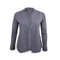 thumbnail image 1 of ACTIVE UNIFORMS Women's Ultra Soft Stretch Zip Up Scrub Jacket (Charcoal, Large), 1 of 6