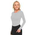 thumbnail image 1 of ACTIVE UNIFORMS Women's Under Scrub Tee Crew Neck Long Sleeve T-Shirt (Heather Charcoal, 3X-Large), 1 of 6