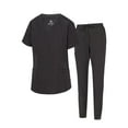 thumbnail image 1 of ACTIVE UNIFORMS Womens' Cool 4-Way Stretch Jogger Scrub Set (Black, X-Small), 1 of 7