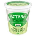 thumbnail image 1 of Activia Proactive Plain Prebiotic and Probiotic Yogurt Tub, Helps Support Gut Health, 32 oz, 1 of 14