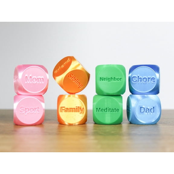 Clever Contraption Activity Dice Set | Set of 2 Unique Large 1.4" Dice | Ages 12+ | Fun for Teens & Adults