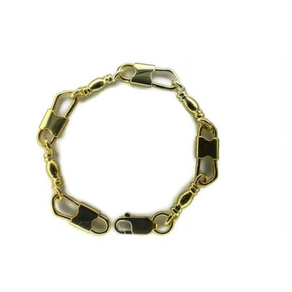 ACTS Bracelet Fishers Of Men 14K Gold Extra Large Link, Original design!!