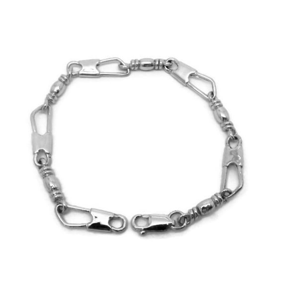 ACTS Bracelet Fishers Of Men 14K Solid White Gold REGULAR LINK, Original Design!!