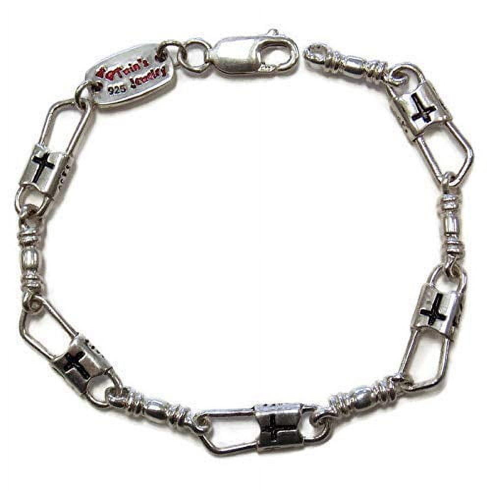 ACTS Bracelet Fishers of Men Sterling Silver Regular Cross NEW Design