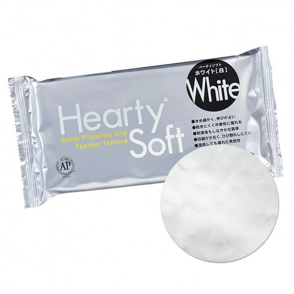 ACTVA Hearty Soft Extra Pliable/Feather Texture Modeling Clay, White, 200g