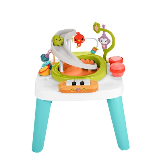 Fisher-Price 2-in-1 Purple Monkey Musical Baby Activity Center & Toddler Play Table