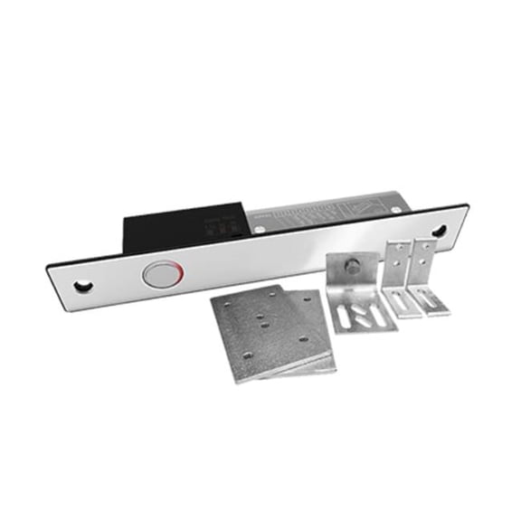 ACTi PLOC-3001 Automatic Door Electric Bolt Lock, Silver