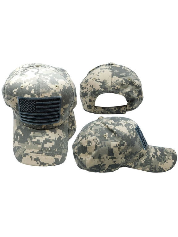 ACU Camo USA US American Flag Patch Military Army Tactical Operator Cap Hat