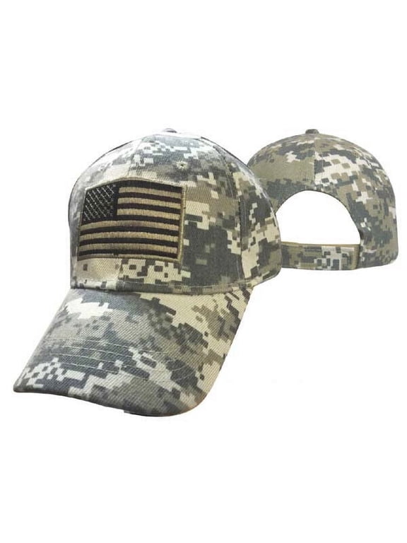ACU Camo USA US American Flag Patch Military Army Tactical Operator Cap Hat