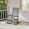 thumbnail image 1 of ACUEL Outdoor Rocking Chair,Pre-Assembled with Most Components for Effortless Installation,Dark Gray, 1 of 7