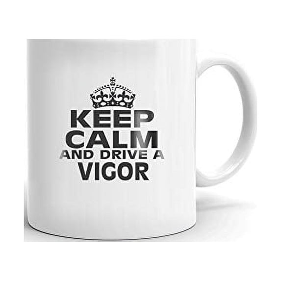 ACURA VIGOR Keep Calm and Drive Coffee Tea Ceramic Mug Office Work Cup Gift 15 oz