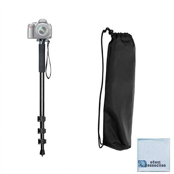ACUVAR Pro Series 72" Monopod w/ Quick Release For Canon, Nikon, Sony, Samsung, Olympus, Fujifilm, Panasonic & Pentax   eCostConnection Microfiber Cloth