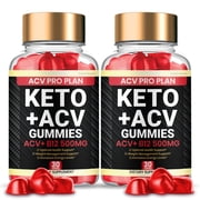 ACV Pro Plan Keto Plus ACV, Advanced Weight Management Formula Maximum Strength, ACV Pro Plan Keto ACV Gummies 2 Bottles