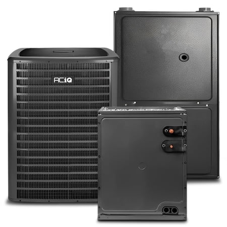 ACiQ 1.5 Ton 14.7 SEER2 96% 40000 BTU Natural Gas Furnace & Air Conditioner System - R32, Single Stage, Downflow | Central Split, Evaporator Cased Coil, AC/Heating Unit