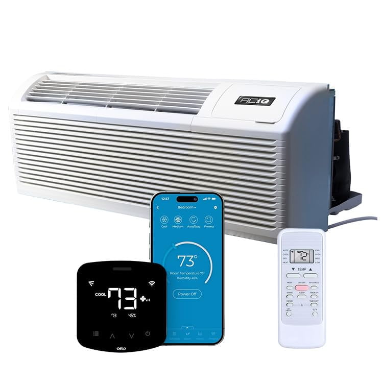 ACiQ EER1 9,000 BTU PTAC Heat Pump Air Conditioner Unit w