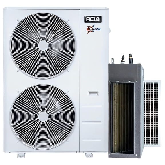 ACiQ 15.8 SEER2 Extreme Heat 60000 BTU Concealed Duct Mini Split Heat Pump System - R454B Single Zone | 5 Tons, AC/Heating Unit