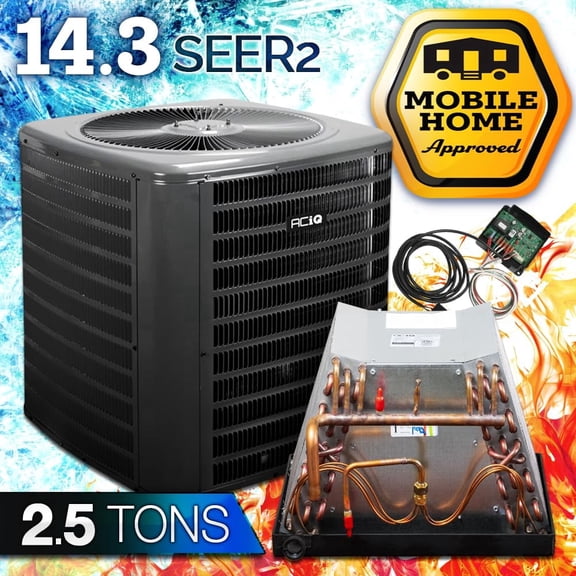 ACiQ 2.5 Ton 13.4+ SEER2 Central Heat Pump with Mobile Home Coil System