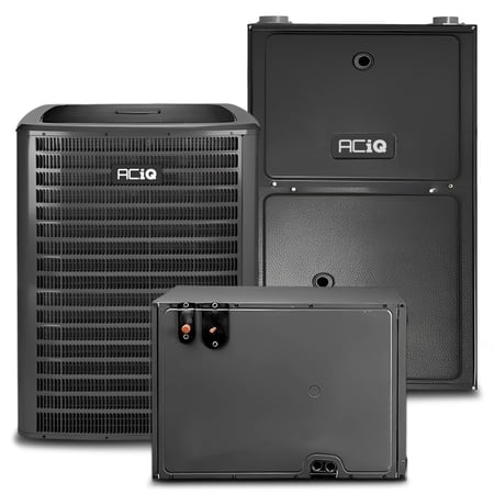 ACiQ 2.5 Ton 15.2 SEER2 92% 60000 BTU Natural Gas Furnace & Air Conditioner System - R32, Single Stage, Horizontal | Central Split, Evaporator Cased Coil, AC/Heating Unit