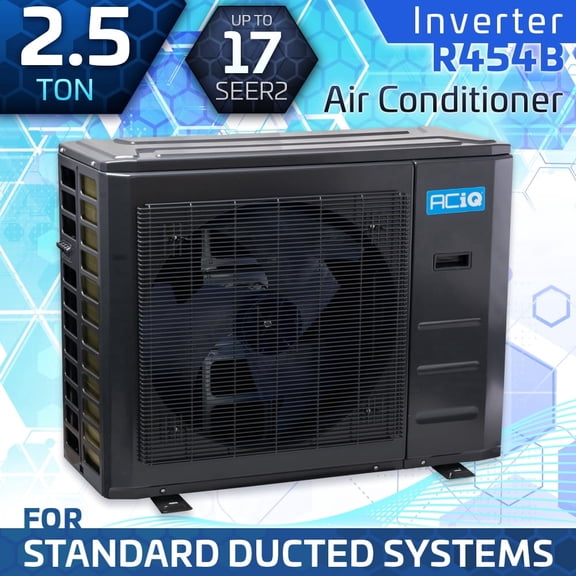 ACiQ 2.5 Ton 17 SEER2 Central Air Conditioner Unit Condenser - R454B Inverter | 30000 BTU High Efficiency AC Only