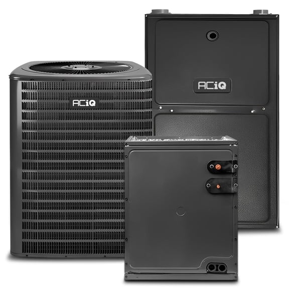 ACiQ 2 Ton 13.4 SEER2 96% 60000 BTU Propane Gas Furnace & Air Conditioner System - R32, Single Stage, Upflow | Central Split, Evaporator Cased Coil, AC/Heating Unit