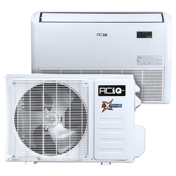 ACiQ 20 SEER2 Extreme Heat 36000 BTU Floor Mount Mini Split Heat Pump System - R454B Single Zone | 3 Tons, AC/Heating Unit