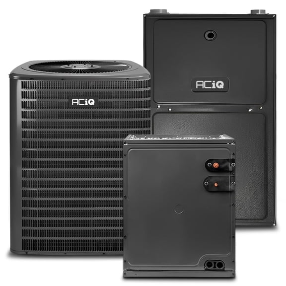 ACiQ 3.5 Ton 13.4 SEER2 92% 80000 BTU Natural Gas Furnace & Air Conditioner System - R32, Single Stage, Upflow | Central Split, Evaporator Cased Coil, AC/Heating Unit