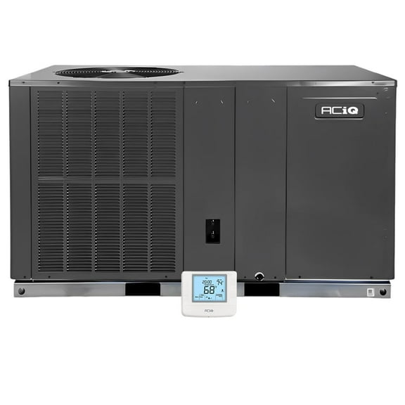 ACiQ 3 Ton 13.4 SEER2 Packaged Heat Pump Unit & Thermostat - R32 Horizontal | 36000 BTU AC/Heating System