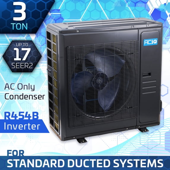 ACiQ 3 Ton 17 SEER2 Central Air Conditioner Unit Condenser - R454B Inverter | 36000 BTU High Efficiency AC Only