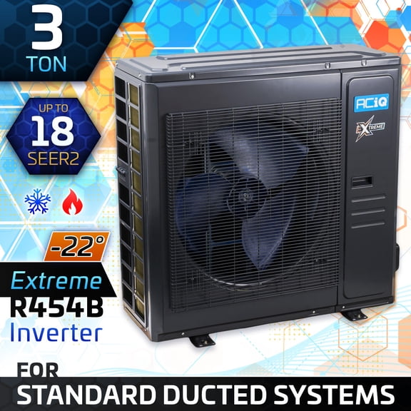 ACiQ 3 Ton Extreme Heat Central Heat Pump Condenser - 36000 BTU Single Stage R454B