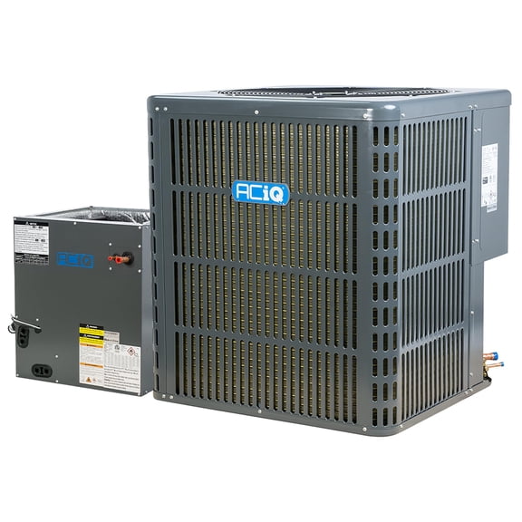 ACiQ 4 Ton 13.8 SEER2 Central Air Conditioner & 21" Vertical Coil System with Thermostat - R32 Single Stage