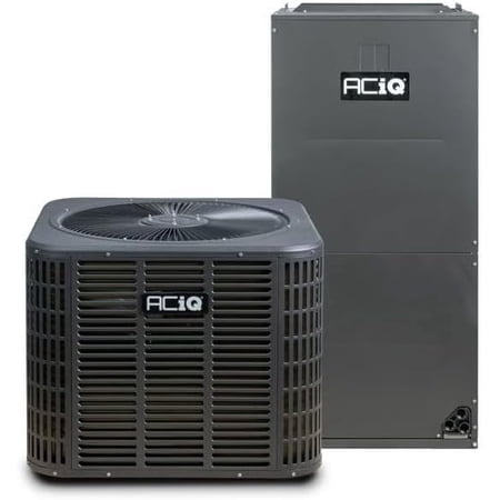 ACiQ 4 Ton 18 SEER2 Inverter Heat Pump Central Split System with 10kW Back-up Heat Kit & Thermostat Only - R454B Two Stage | High Efficiency 48000 BTU AC/Heating HVAC Unit (Upflow/Right-Horizontal)